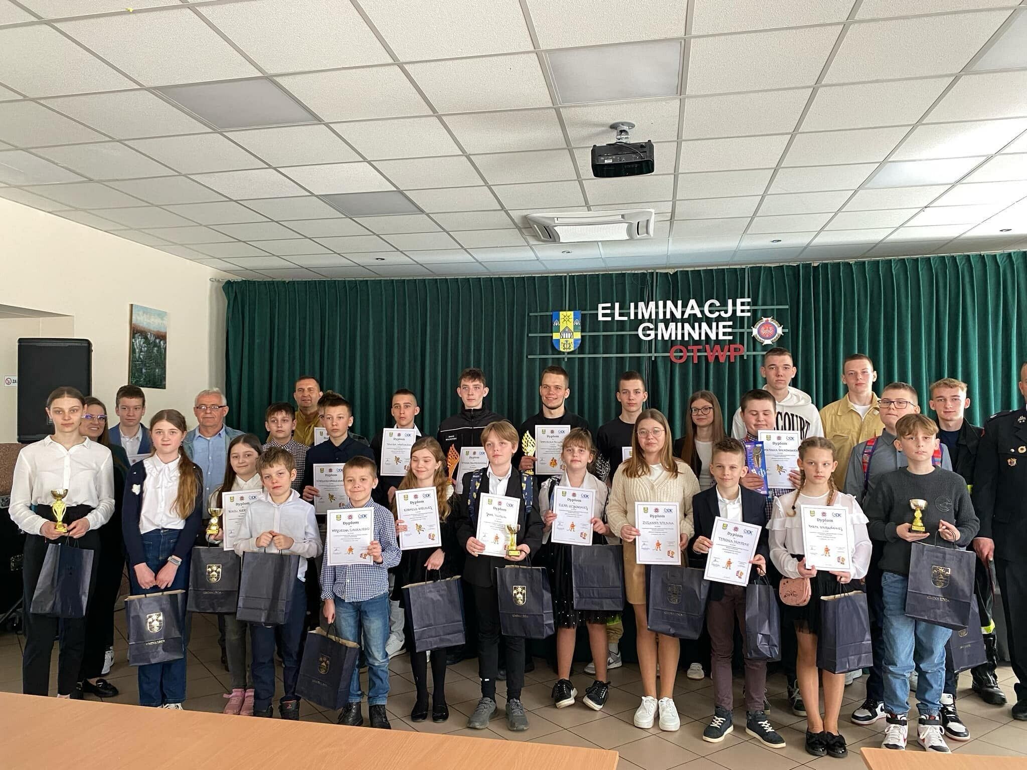 Gminne Eliminacje Ogólnopolskiego Turnieju Wiedzy Pożarniczej „Młodzież Zapobiega Pożarom”