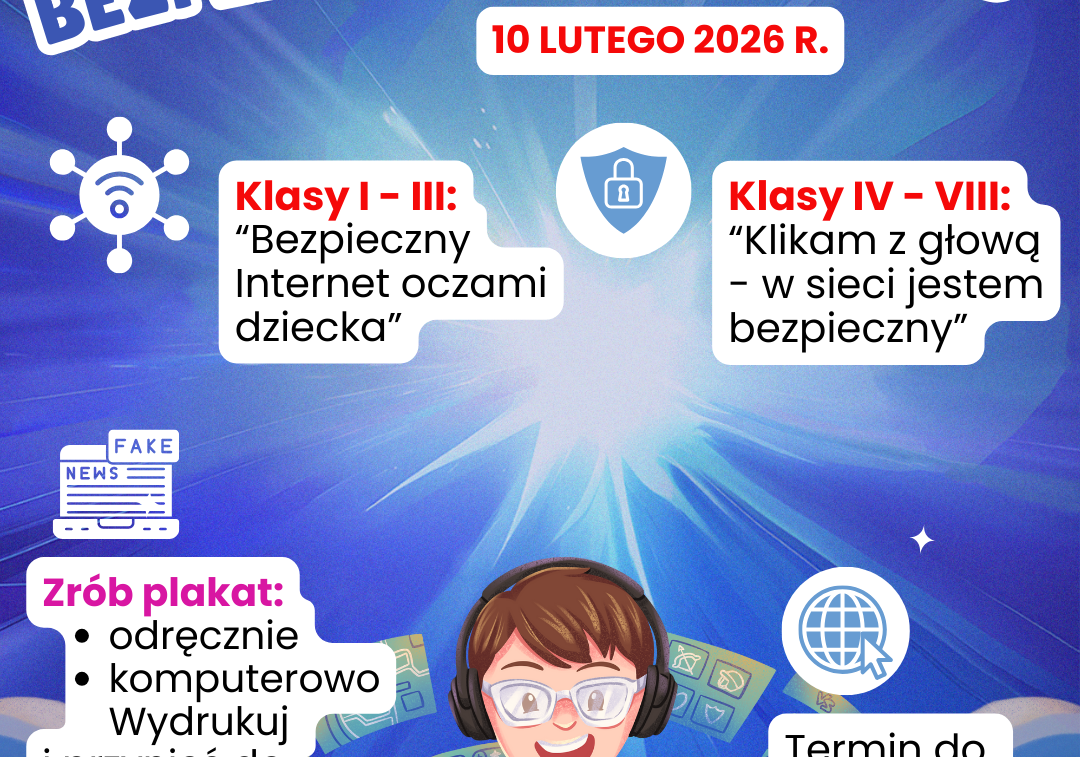 Zapraszamy do szkolnego konkursu z okazji Dnia Bezpiecznego Internetu