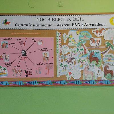 NOC BIBLIOTEK w szkole w Lini