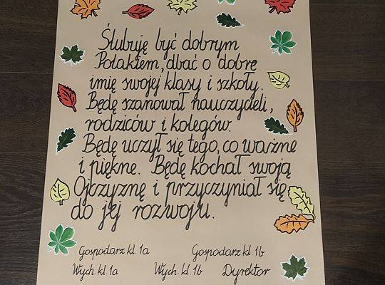 Grafika #9: ŚLUBOWANIE KLAS PIERWSZYCH