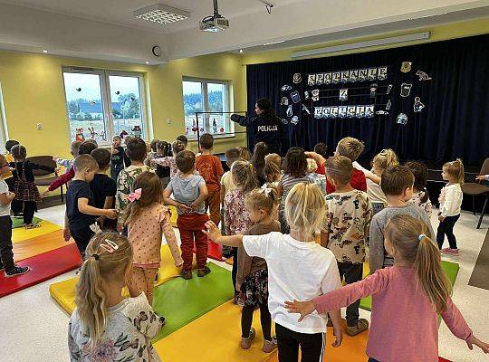 Spotkanie przedszkolaków z policją