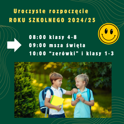 Rozpoczęcie roku szkolnego 2024/25